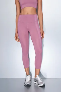 Leggings 4D STRETCH crop rosa