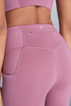 Leggings 4D STRETCH crop rosa