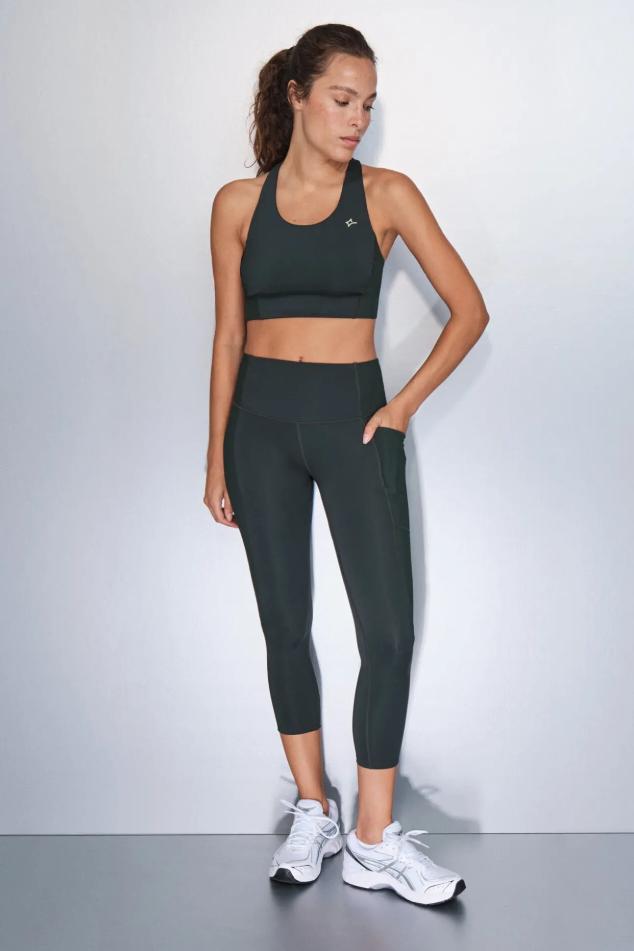 Leggings 4D STRETCH crop verde