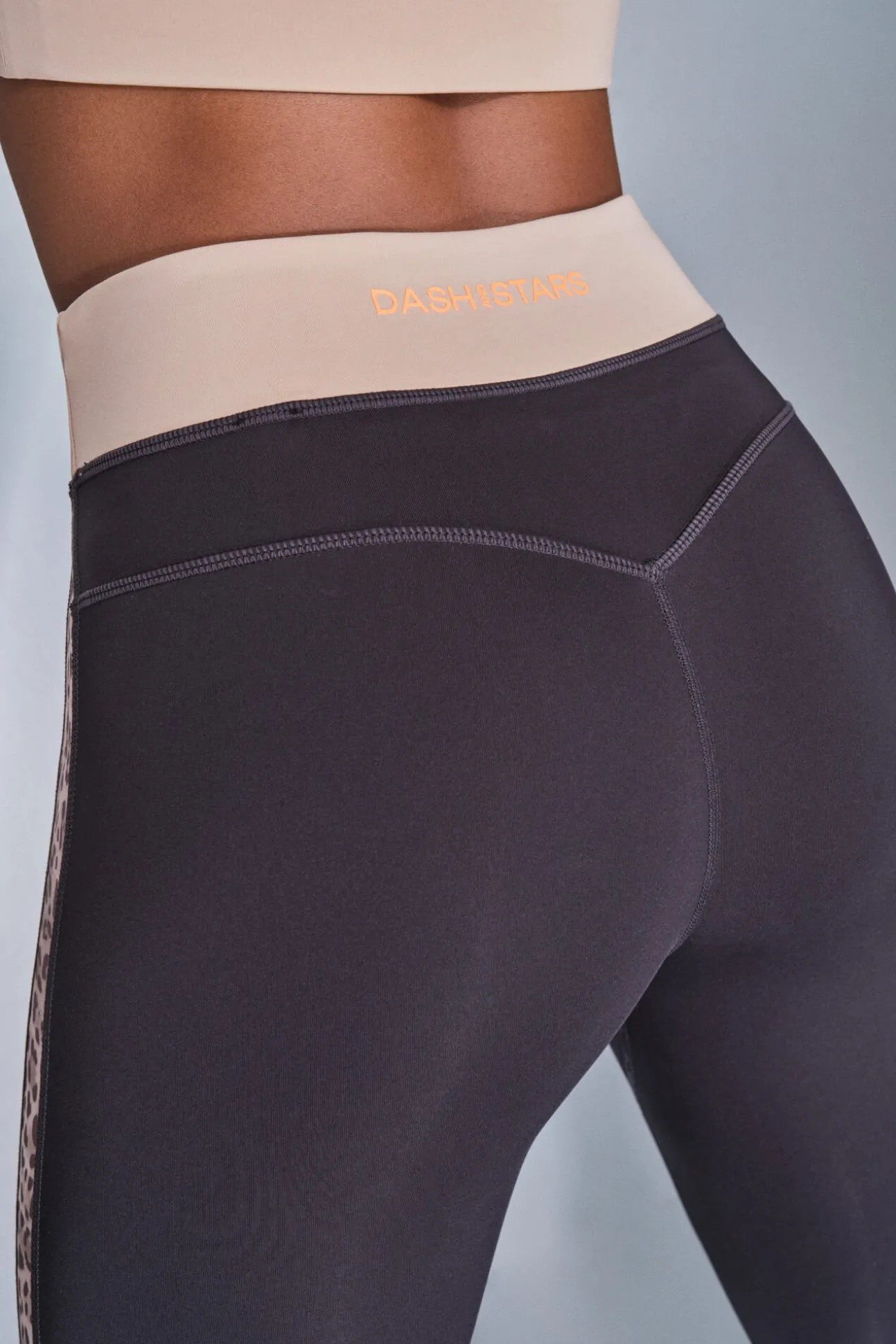 Leggings 4D STRETCH negro animal print