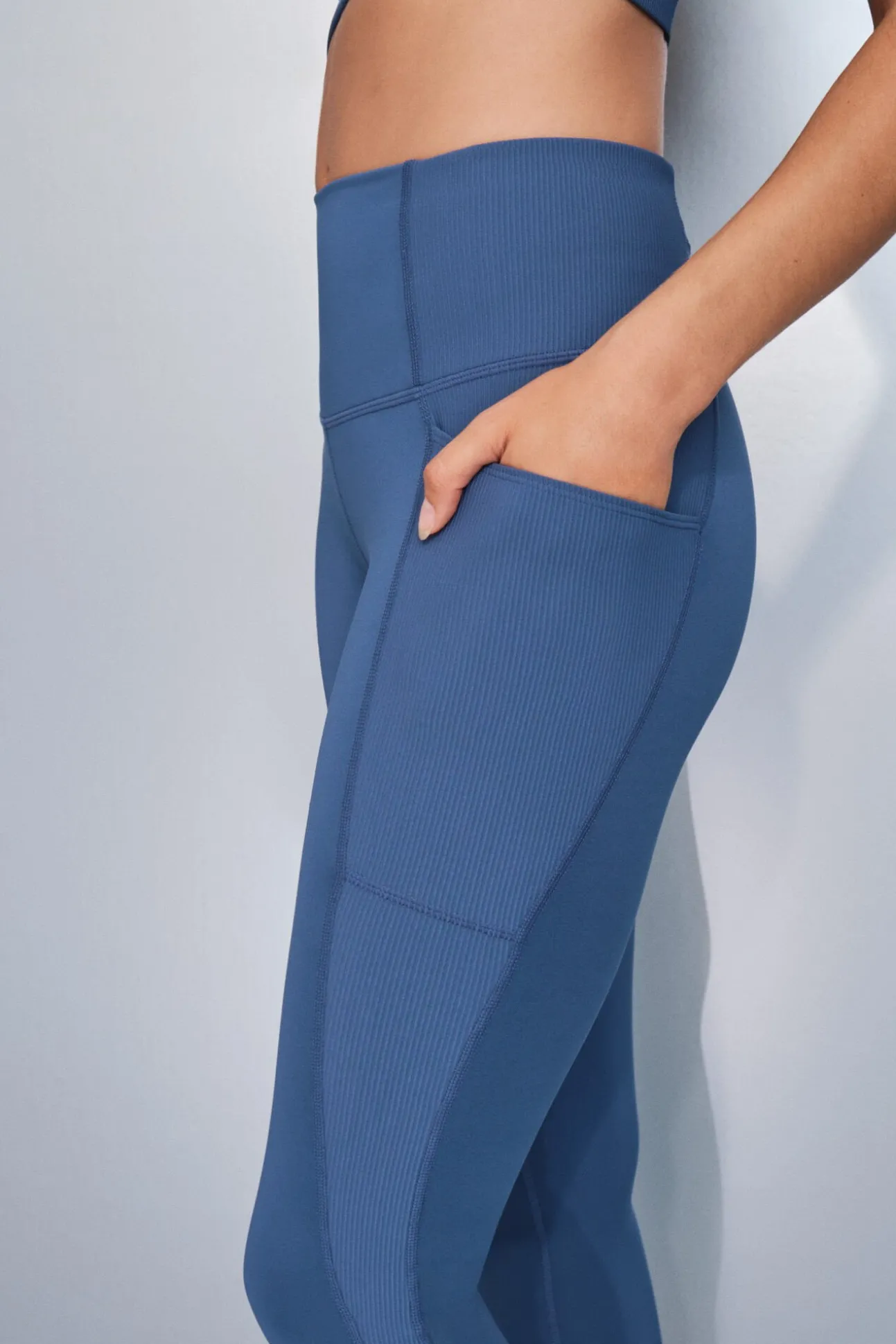 Leggings 4D STRETCH tobillero azul