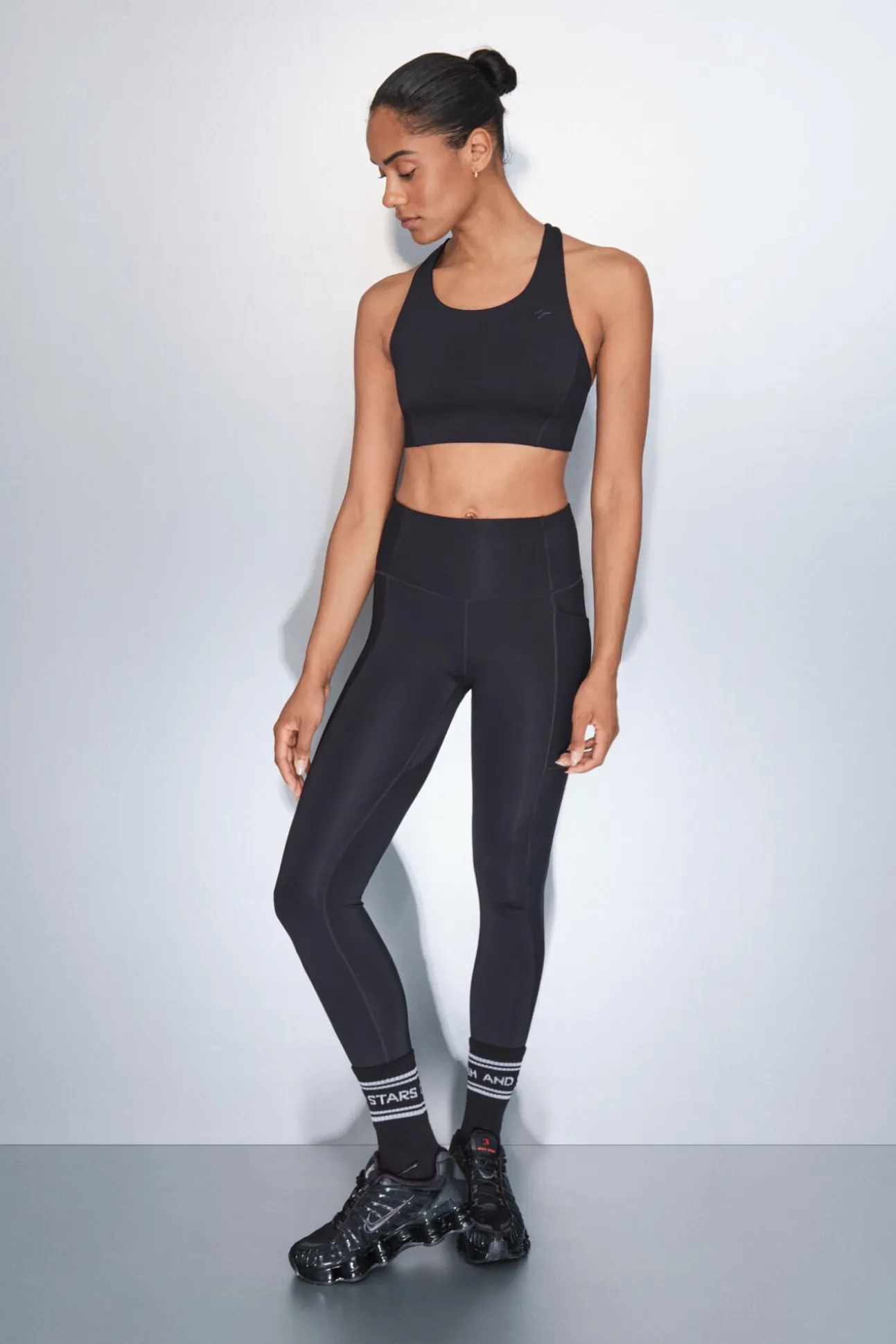 Leggings 4D STRETCH tobillero negro