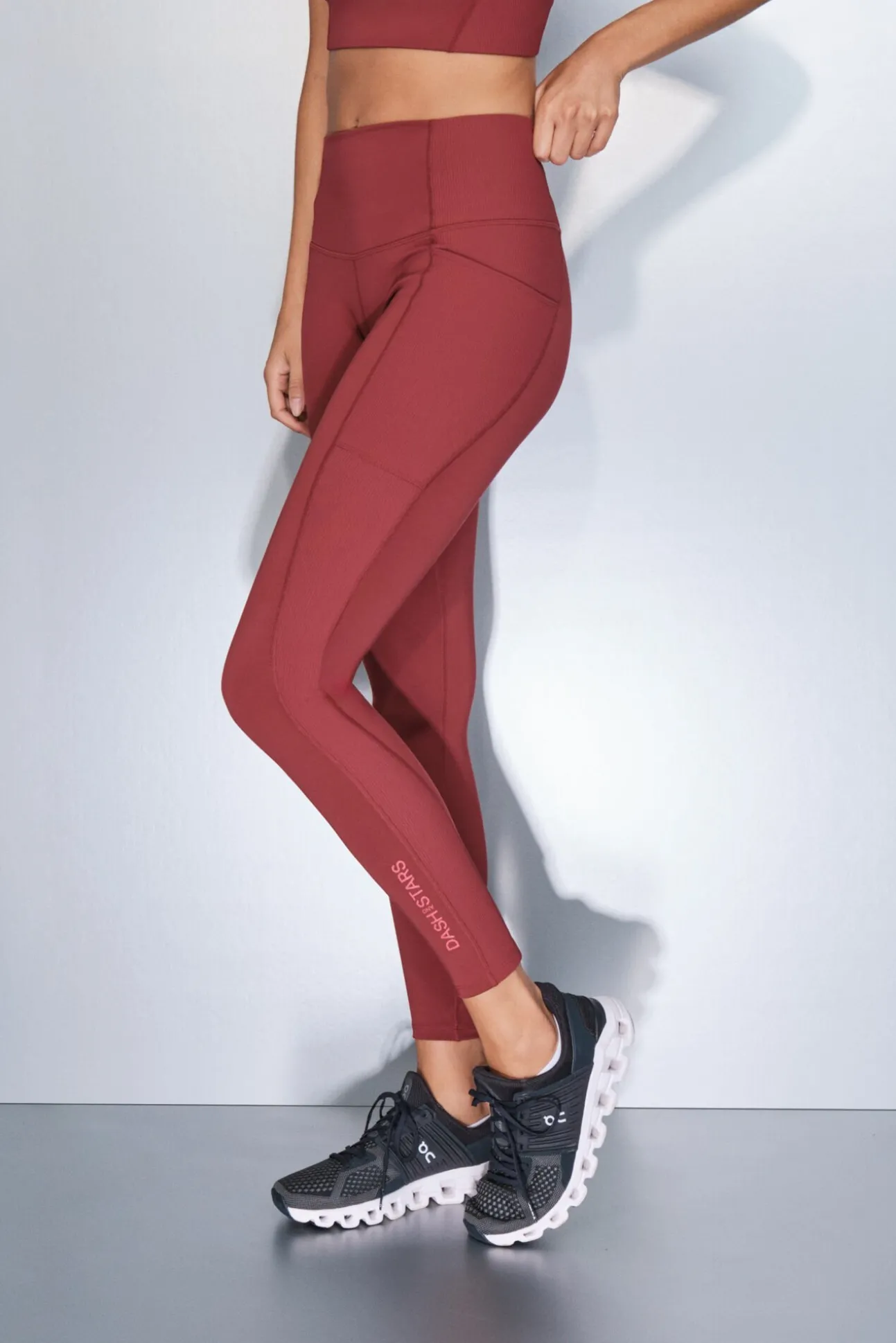 Leggings 4D STRETCH tobillero granate