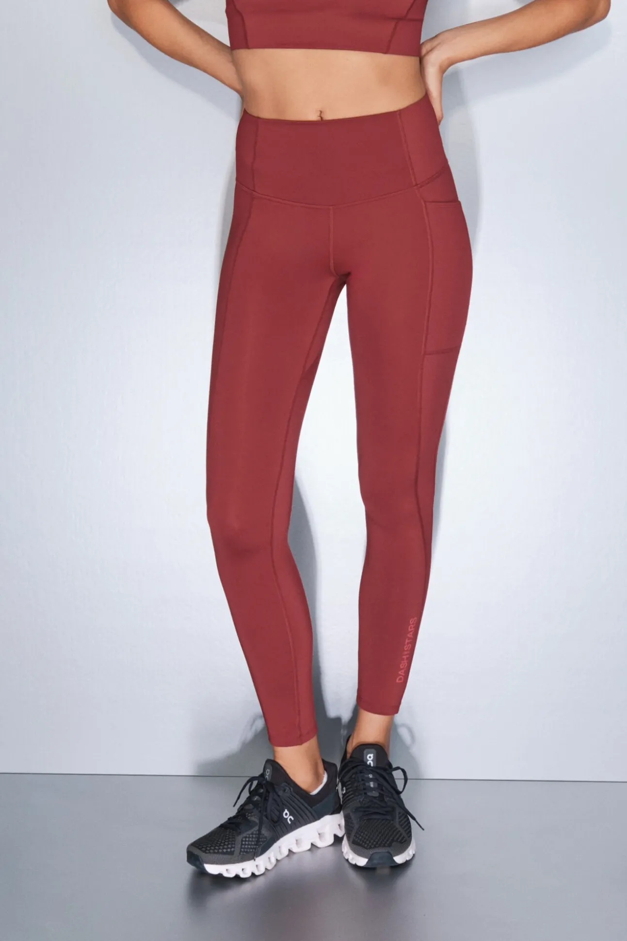 Leggings 4D STRETCH tobillero granate