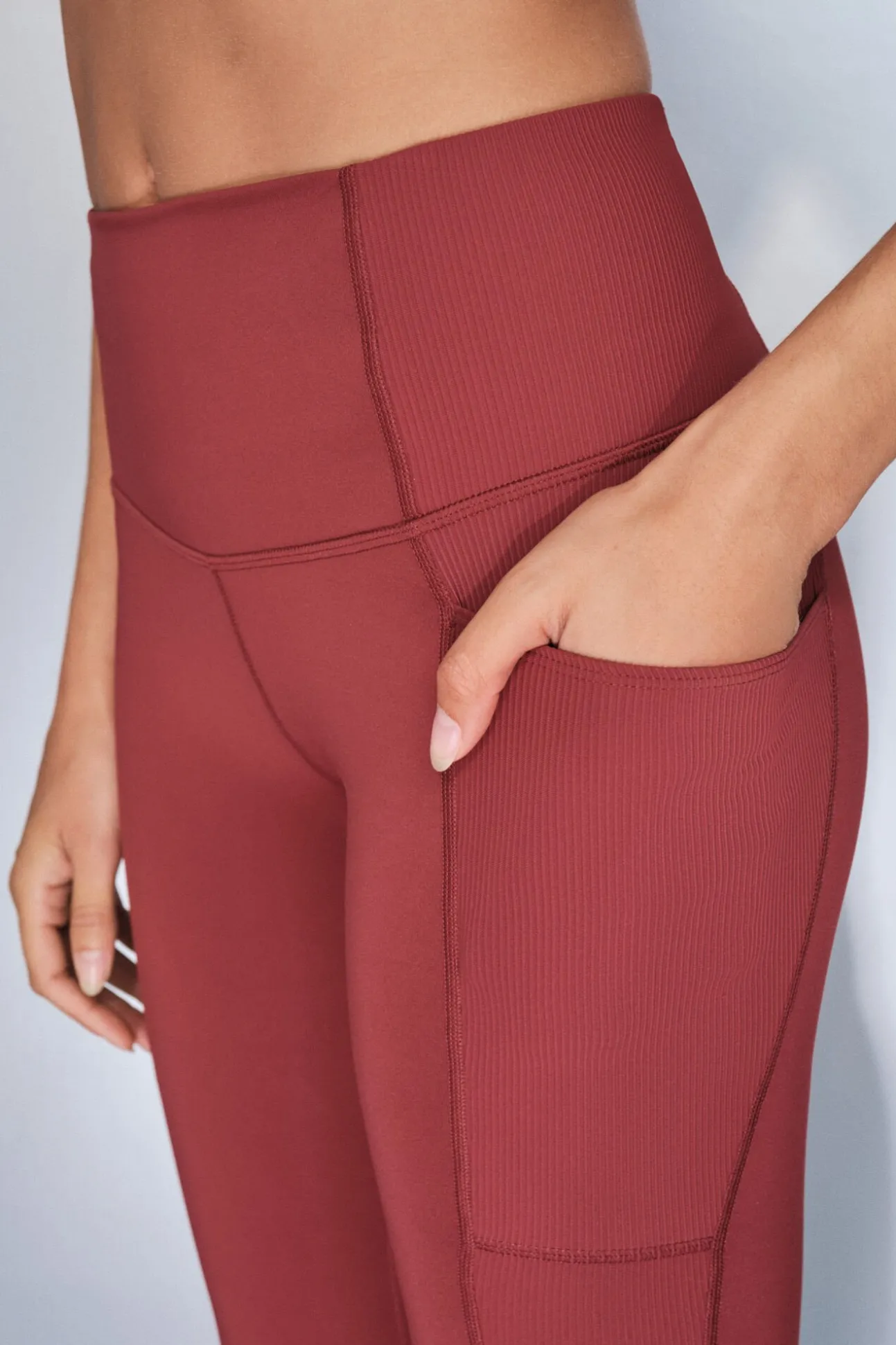 Leggings 4D STRETCH tobillero granate