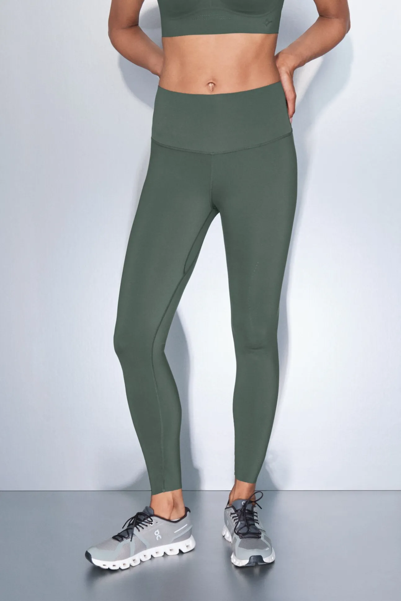 Leggings largos COMPRESSIVE verde