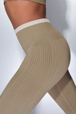 Leggings largos SEAMLESS COMFORT kaki