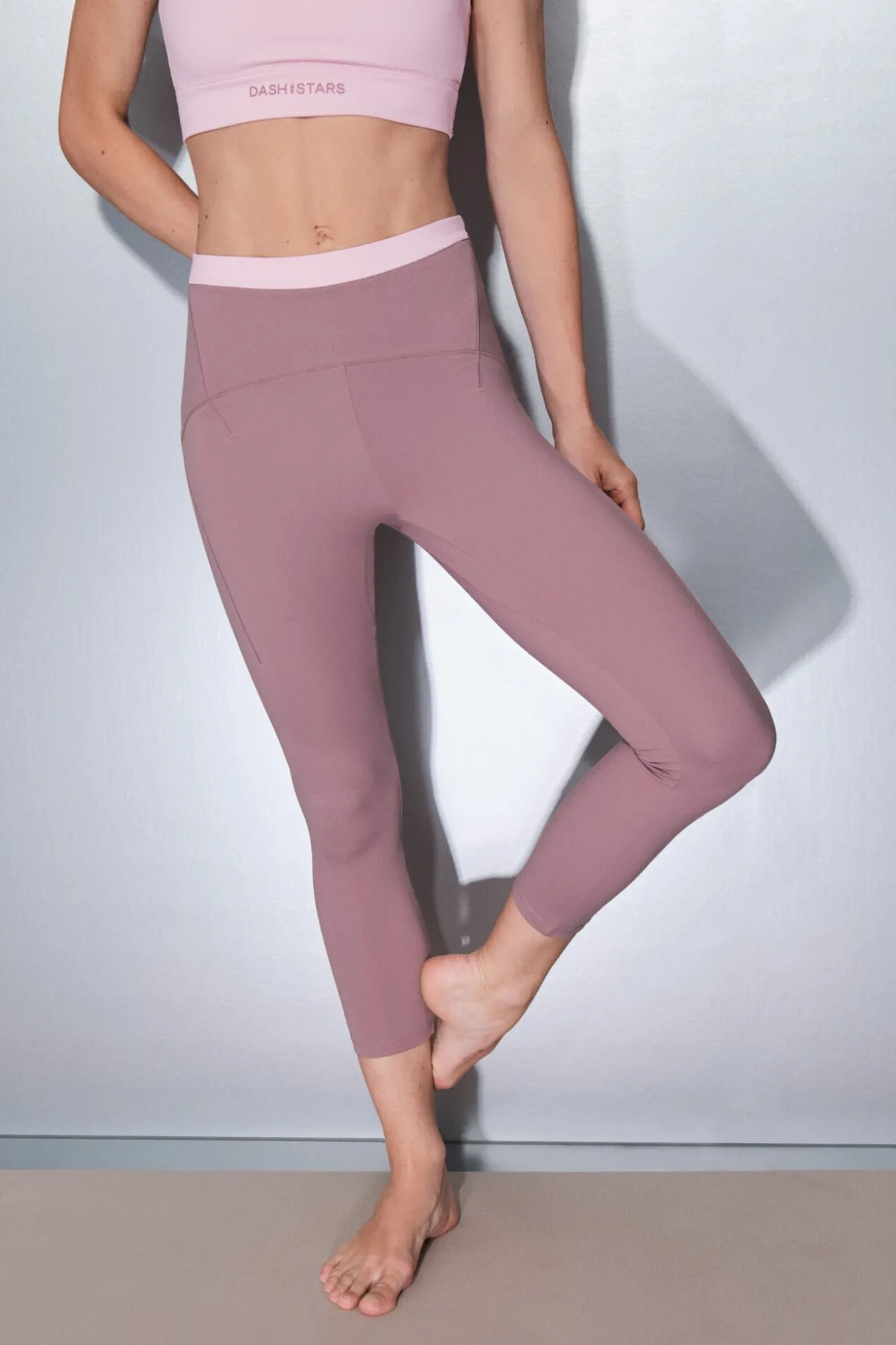 Leggings SOFT MOVE crop rosa