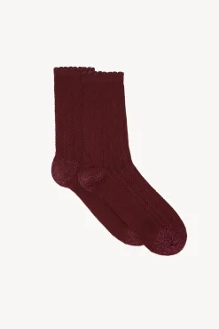 Leila. Calcetines calados lurex