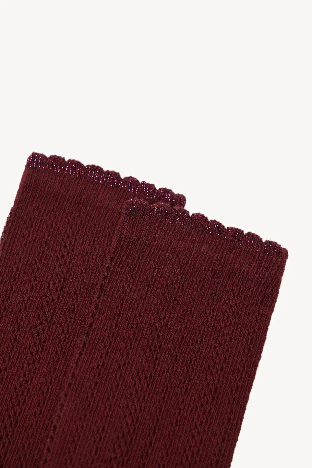 Leila. Calcetines calados lurex