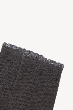 Leila. Calcetines calados lurex