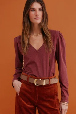 Maialen. Camiseta efecto lavado