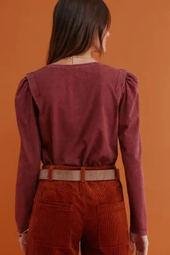 Maialen. Camiseta efecto lavado