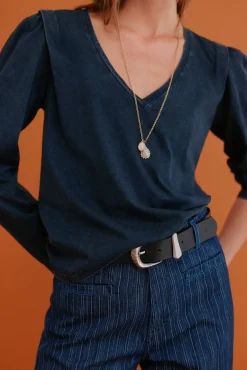 Maialen. Camiseta efecto lavado