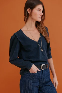 Maialen. Camiseta efecto lavado