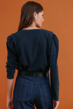 Maialen. Camiseta efecto lavado