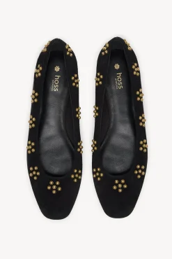 Maitane. Bailarinas de serraje con tachas