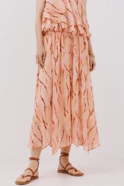 Maxi falda con vuelo