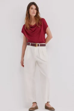 Mia. Camiseta drapeada