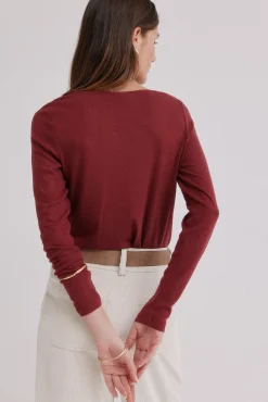 Mirta. Camiseta con escote drapeado