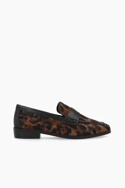 Mocasines en piel efecto animal print
