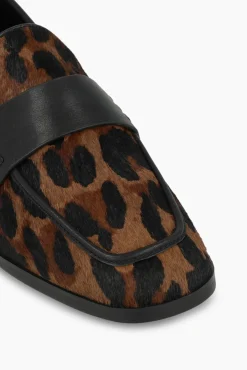 Mocasines en piel efecto animal print
