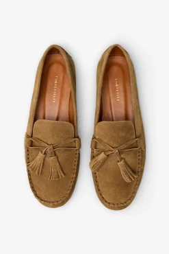 Mocasín borlas serraje