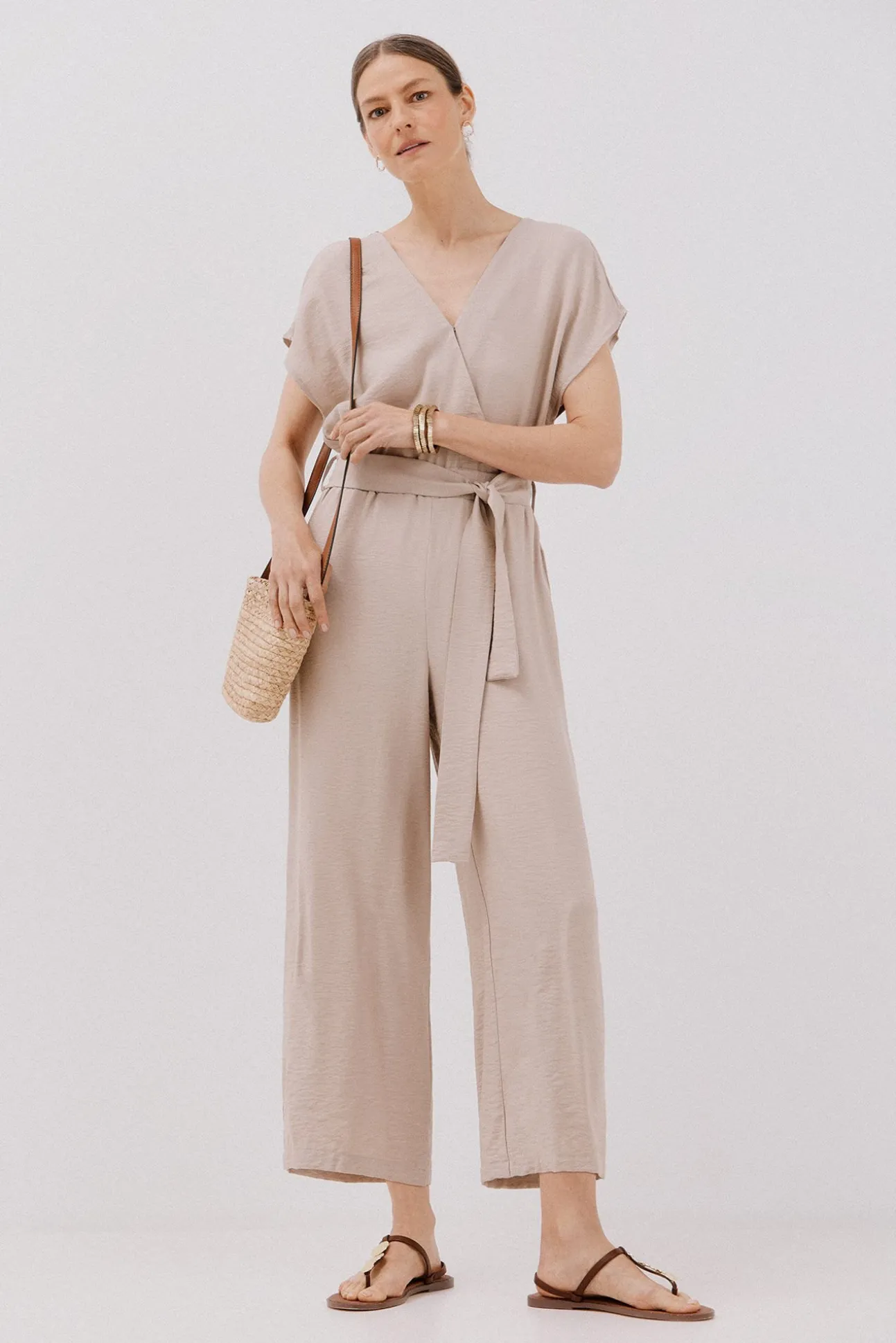 Mono cruzado estampado