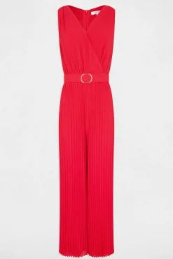 Mono largo holgado con pernera plisada