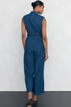 Mono pata recta detalle bolsillos