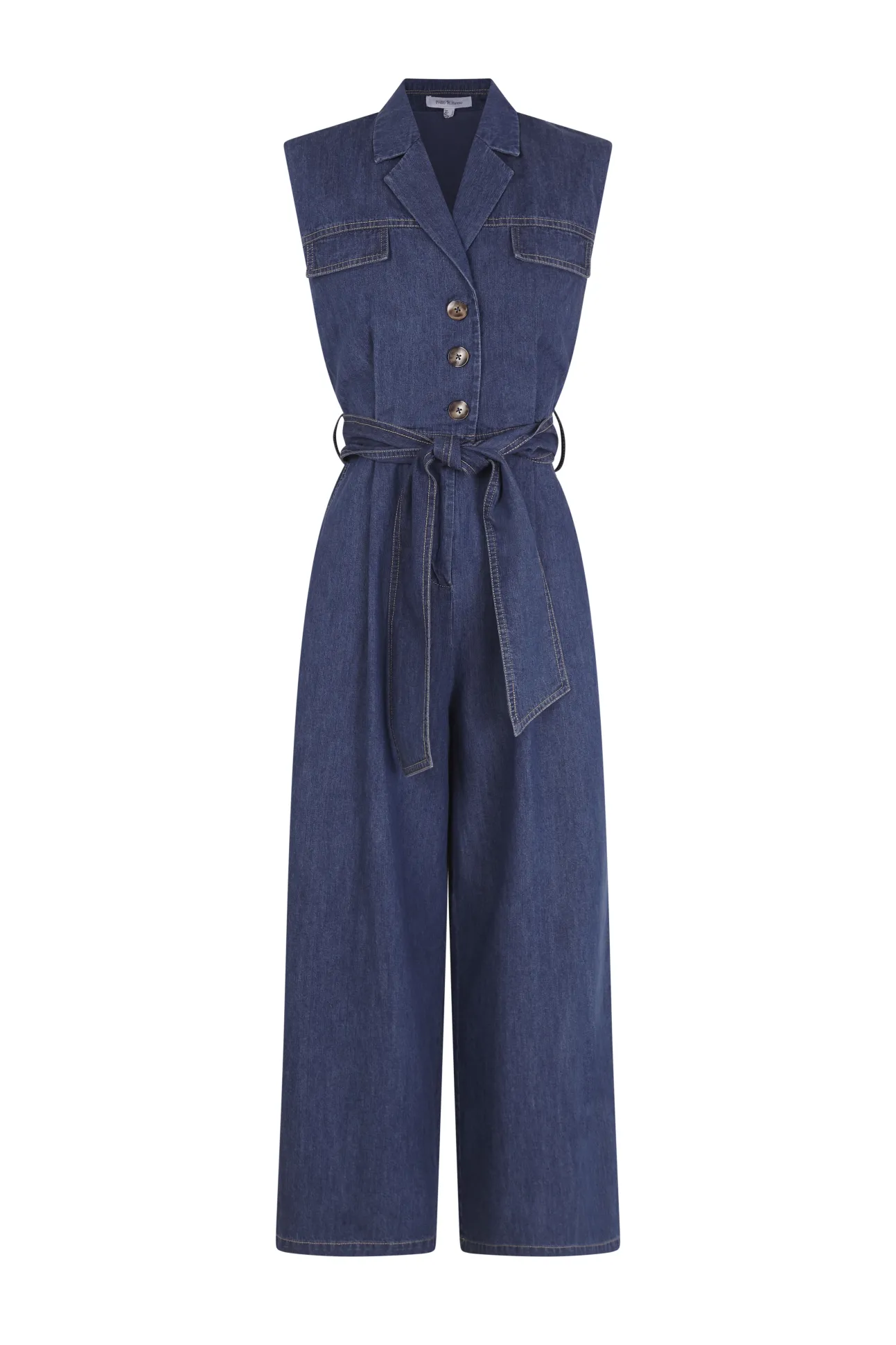 Mono pata recta detalle bolsillos