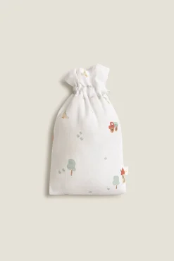 Muselina gasa algodón casitas