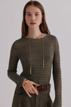 Nadine. Top estampado a rayas