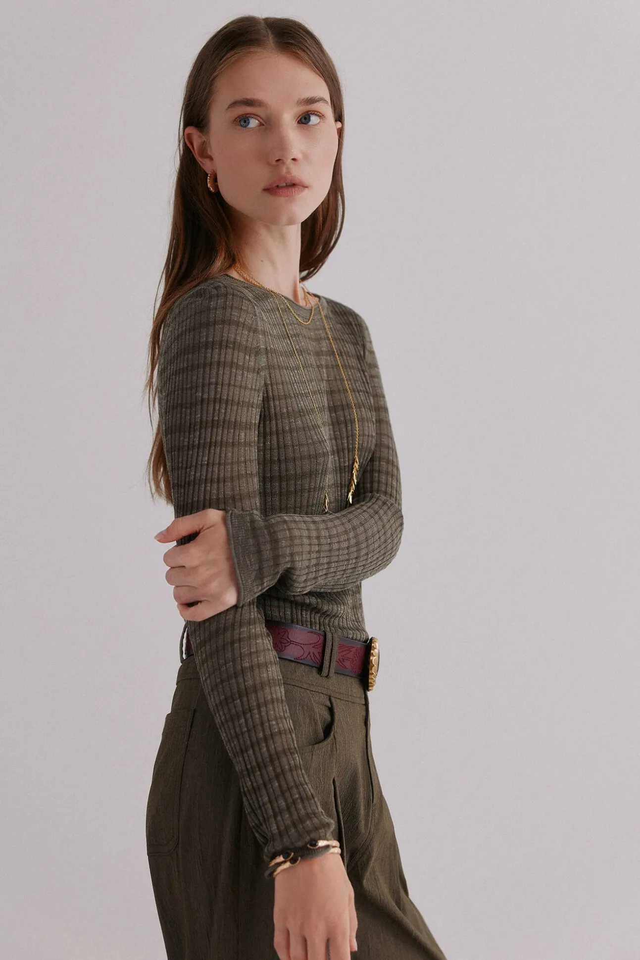 Nadine. Top estampado a rayas