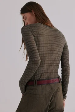 Nadine. Top estampado a rayas