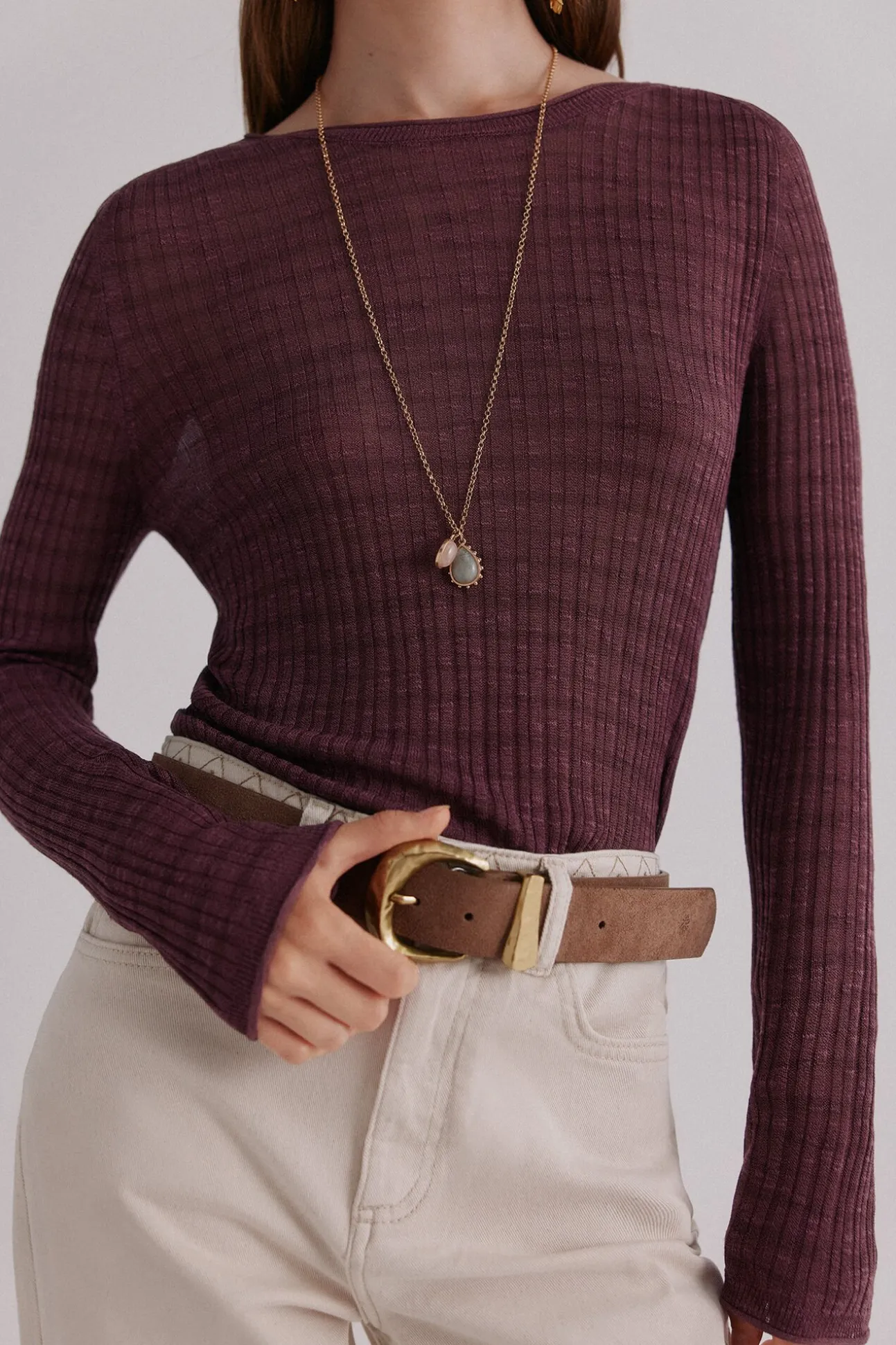 Nadine. Top estampado a rayas