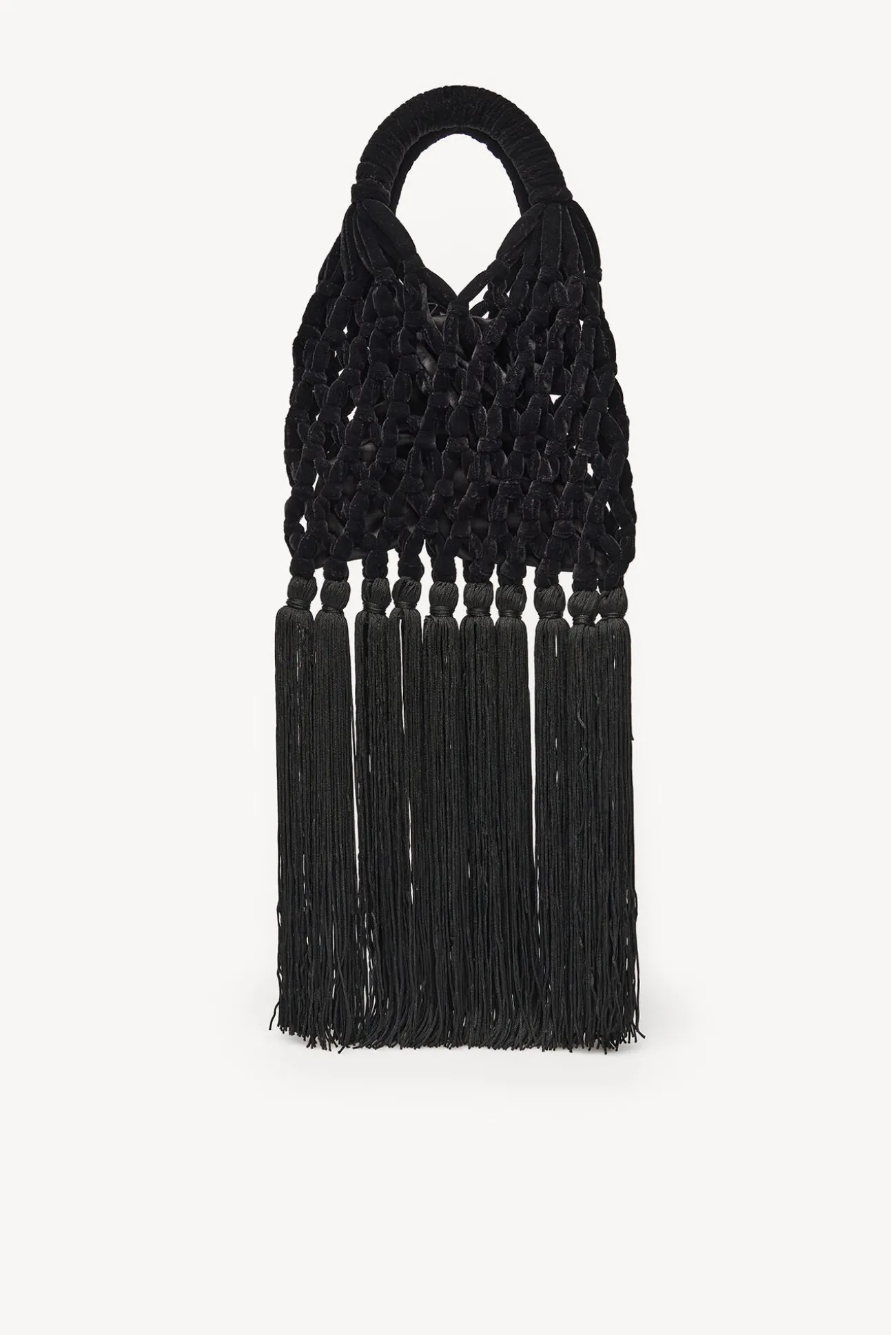 Naroa. Bolso de crochet de terciopelo