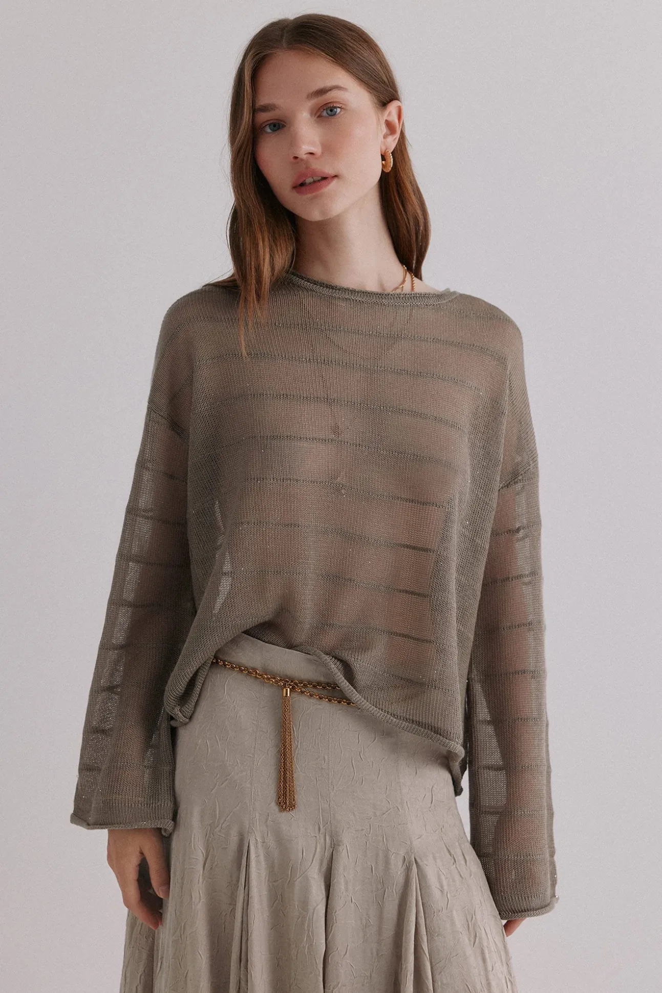 Nicole. Jersey con lentejuelas