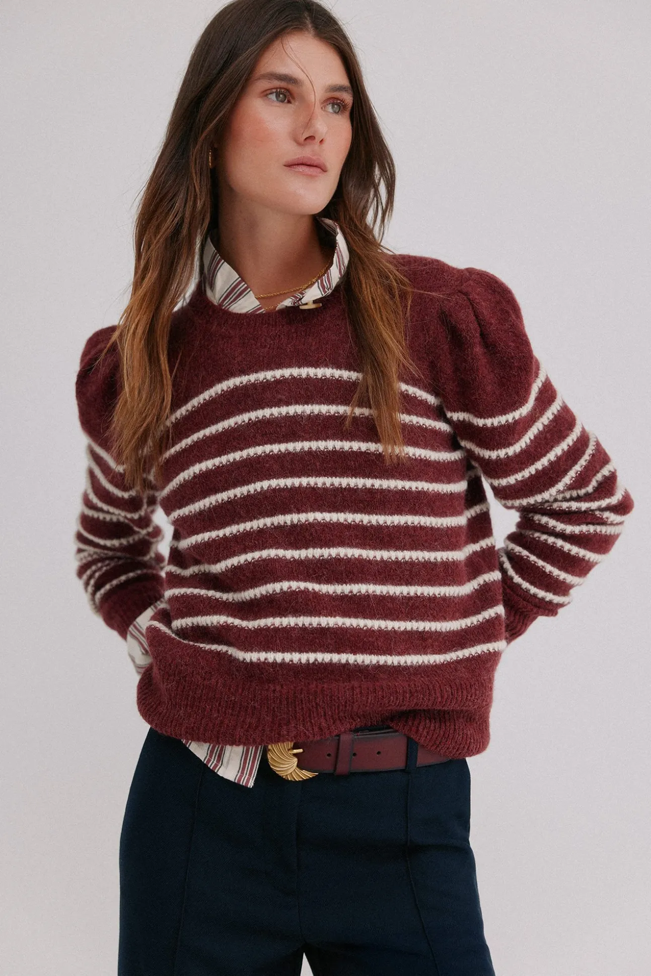 Ninnette. Jersey a rayas