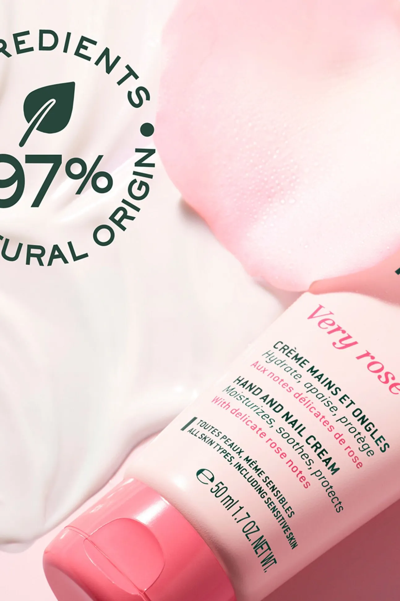 NUXE COFRE REGALO VERY ROSE GEL LIMPIADOR + CREMA MANOS + AGUA PERFUMADA