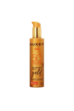 NUXE SUN ACEITE BRONCEADOR GOLD ROSTRO Y CUERPO SPF 50 150ML