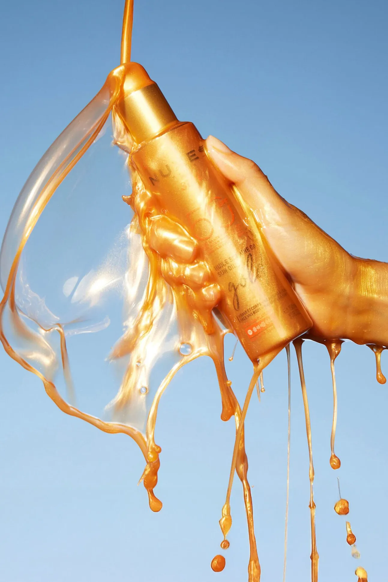 NUXE SUN ACEITE BRONCEADOR GOLD ROSTRO Y CUERPO SPF 50 150ML