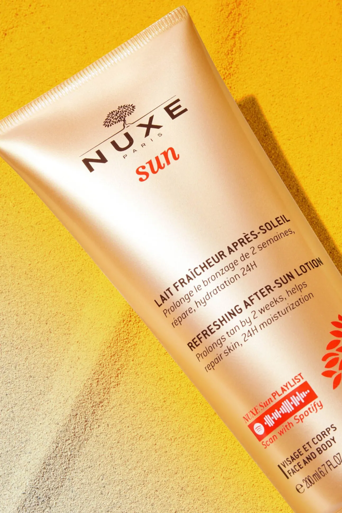 Nuxe Sun Leche facial y corporal refrescante para después del sol