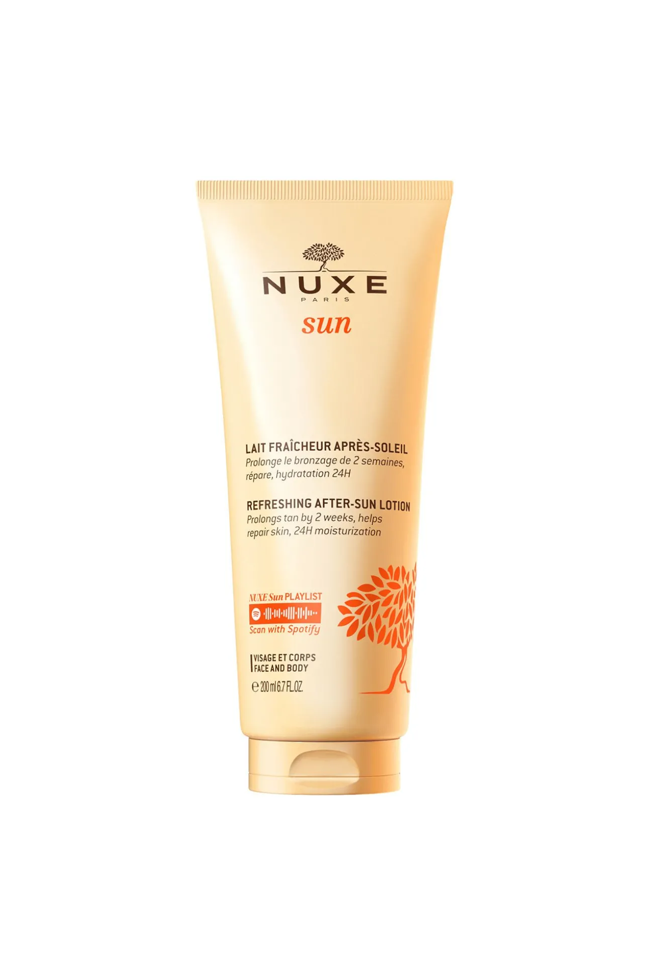 Nuxe Sun Leche facial y corporal refrescante para después del sol