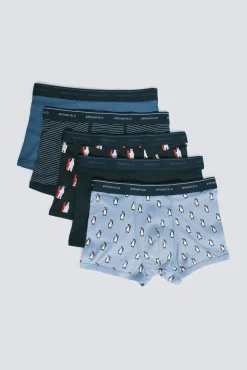 Pack 5 boxers algodón estampados