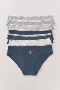 Pack 7 bragas anchas Mickey multicolor