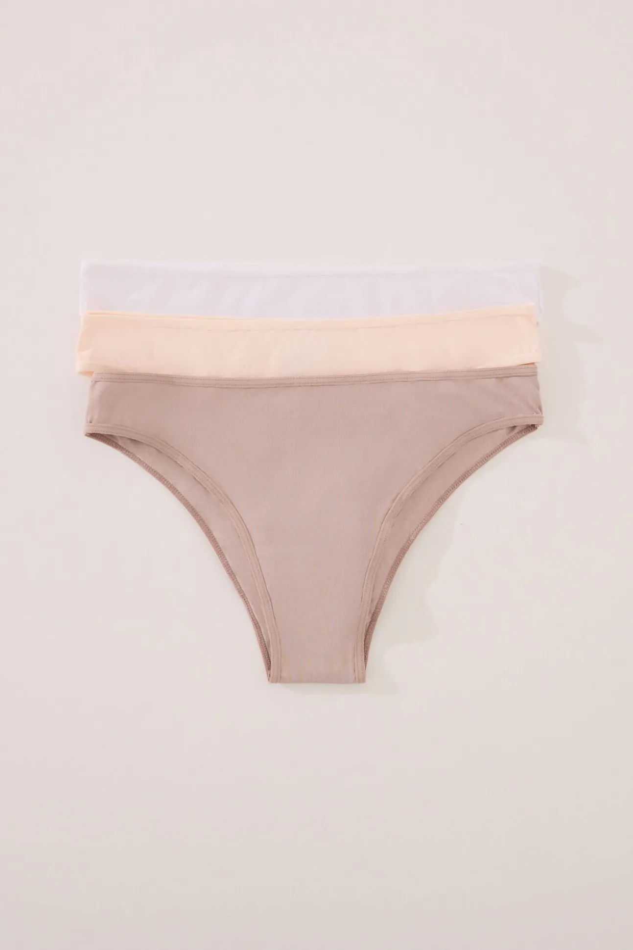 Pack 3 bragas brasileñas microfibra