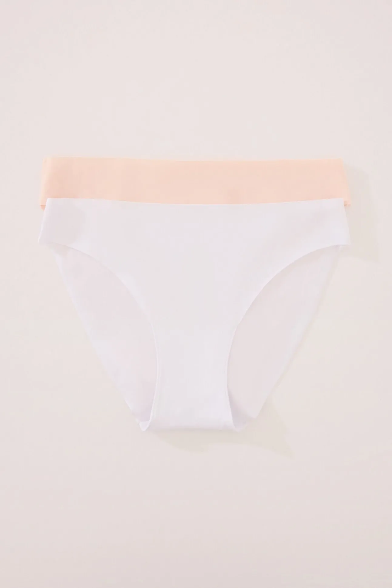 Pack 2 bragas clásicas algodón sin costuras