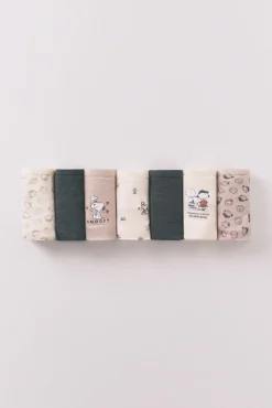 Pack 7 bragas clásicas Snoopy multicolor