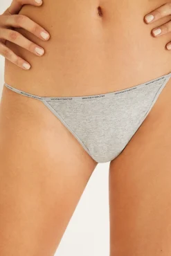 Pack 6 bragas tangas de algodón